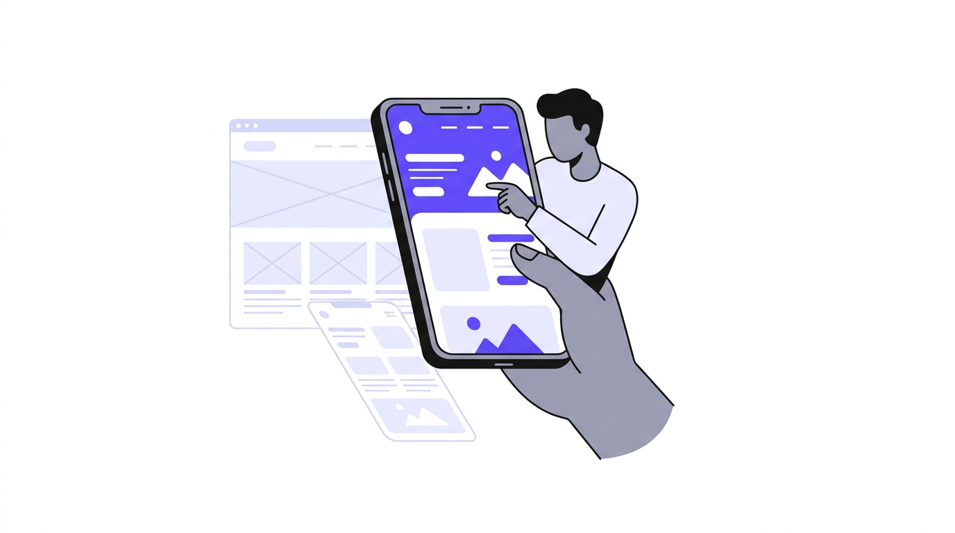 Gratis voorbeeldwebsite testen op mobiel gebruik