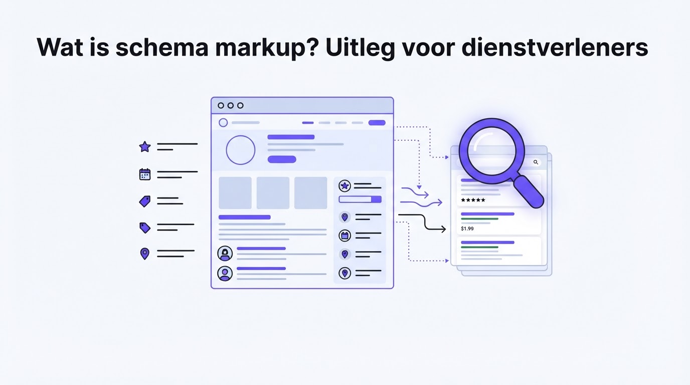 Wat is schema markup? Uitleg voor dienstverleners