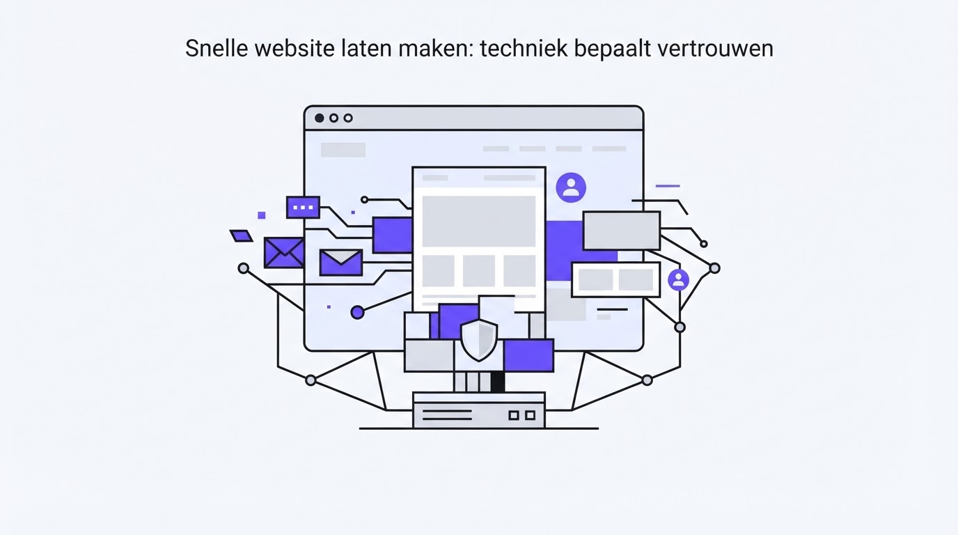 Snelle website laten maken: techniek bepaalt vertrouwen